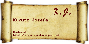 Kurutz Jozefa névjegykártya